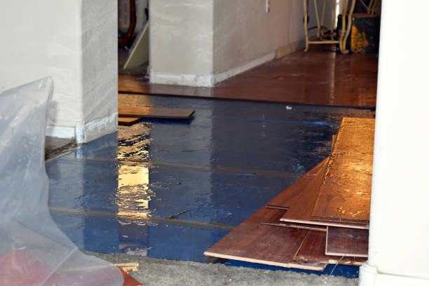 Professional Water Damage Restoration technician working in Hampton Falls, NH